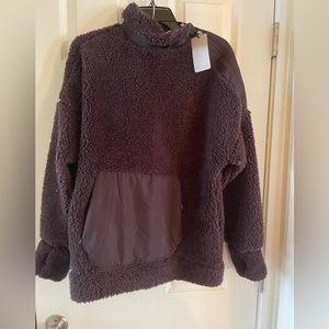 plum sherpa jacket